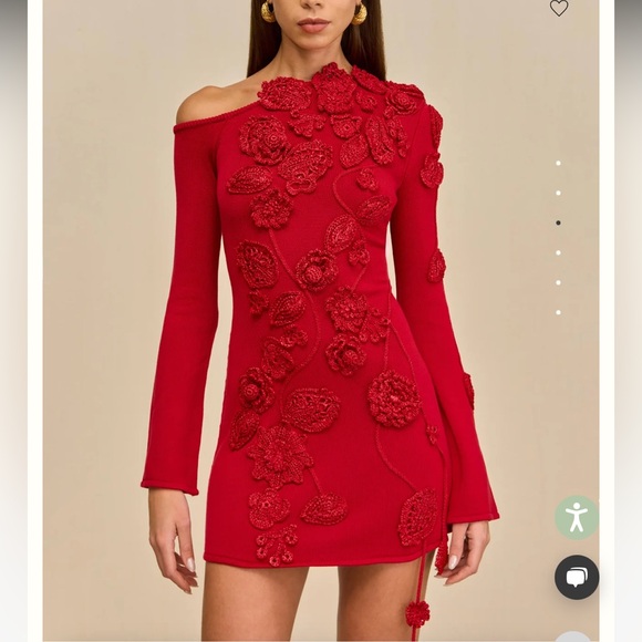 Cult Gaia Red Kaela Dress - NWT Size Small! - Picture 3 of 6